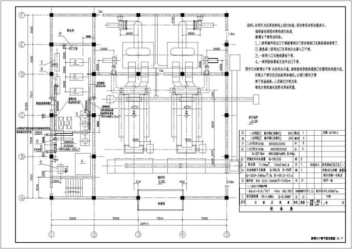 直供锅炉房改换热站工程设计施工图纸_图1