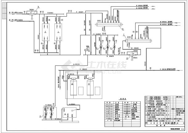 直供锅炉房改换热站工程设计施工图纸-图二