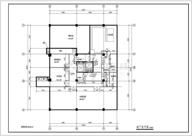 一套12层综合楼施工cad设计方案图纸-图一