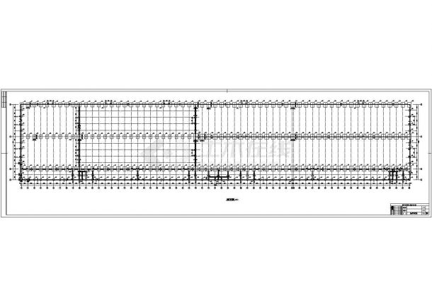 天津某双坡双跨单层轻型门式钢架厂房结构施工图-图一