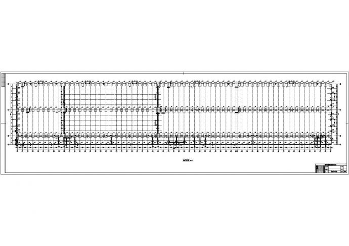 天津某双坡双跨单层轻型门式钢架厂房结构施工图_图1