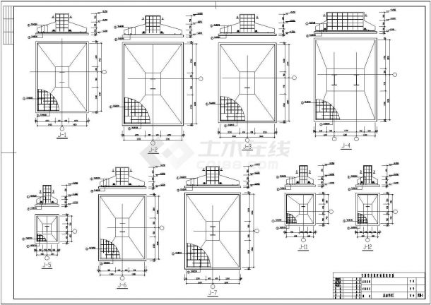 天津某双坡双跨单层轻型门式钢架厂房结构施工图-图二