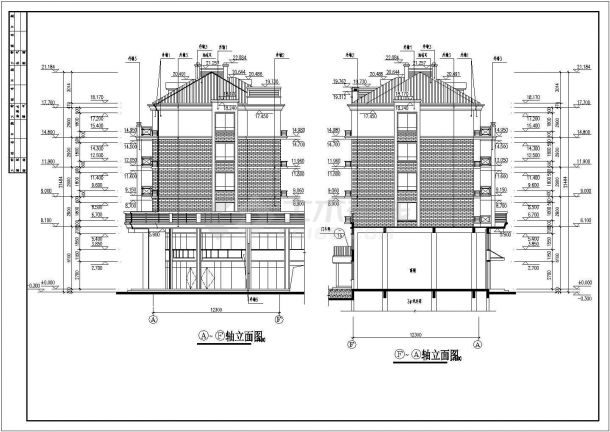 某地区两套别墅建筑设计施工图（全套）-图二