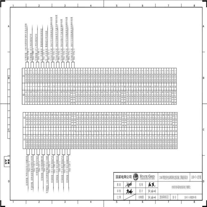 110-C-4-间同步系统柜面端子排图2.pdf_图1