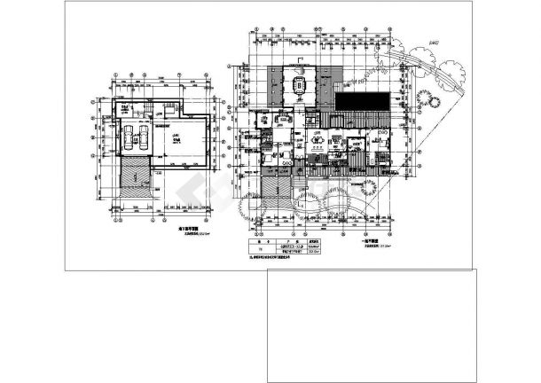 某地欧式别墅方案cad设计图（共6张）-图一