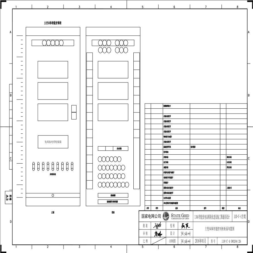 110-C-4-D0204-26 本体智能控制柜柜面布置图.pdf-图一