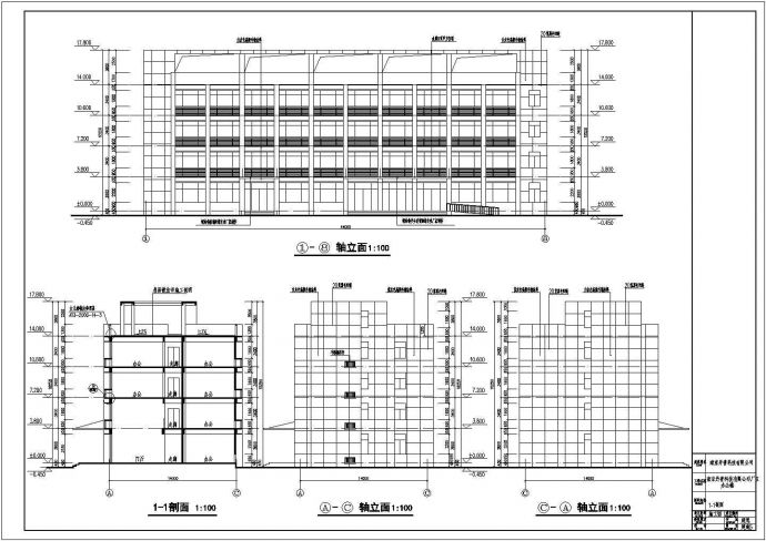 某单层厂房建筑规划设计施工图（含效果图）_图1