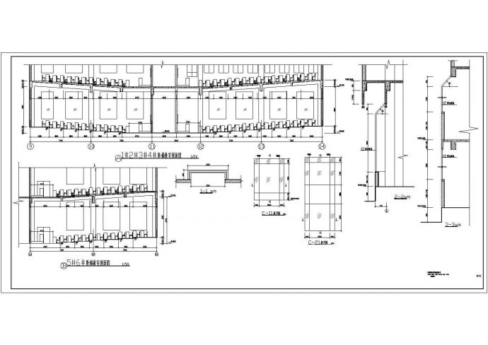 某学院图书馆(阶梯教室)建筑CAD设计图纸_图1