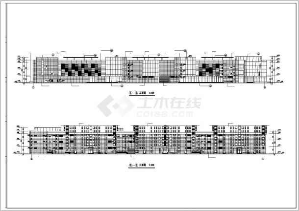 天津某大型商场建筑施工图（标注详细）-图二