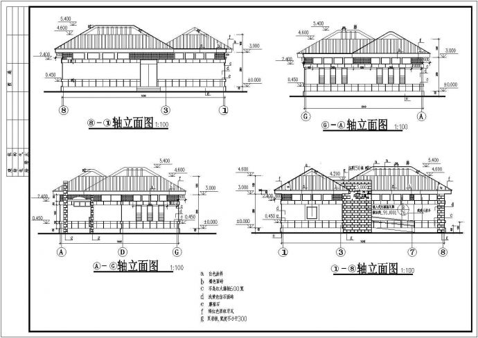 某地单层砖混结构公厕建筑设计施工图_图1