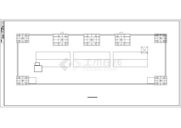 某地区大型商场建筑设计平面施工图-图二
