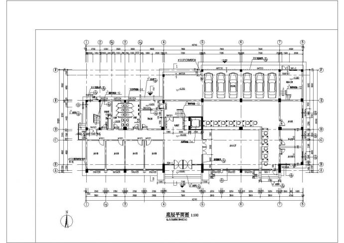 多层办公楼施工图建筑设计方案及施工全套CAD图_图1