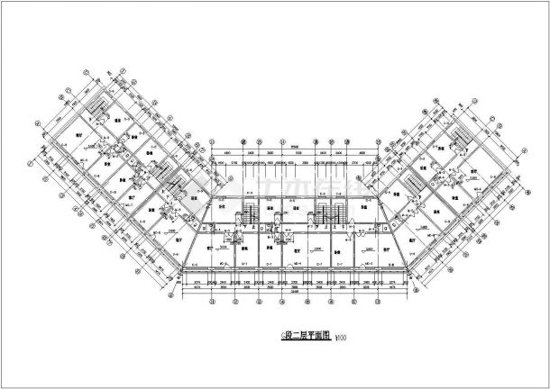 仿古街建筑设计方案及施工全套CAD图-图二