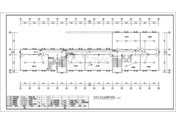某地五层办公楼电气设计CAD施工图-图二