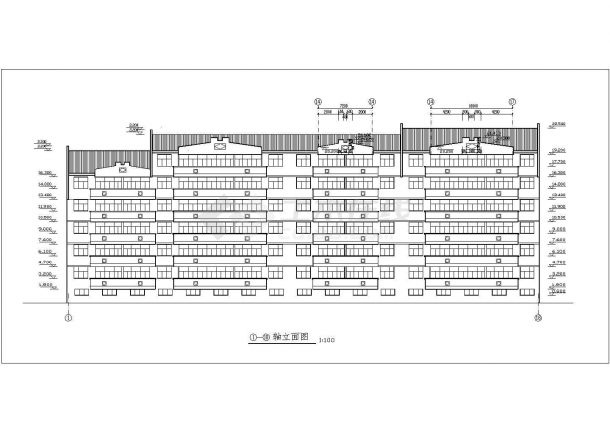 某市区7层住宅楼建筑设计CAD施工图-图一