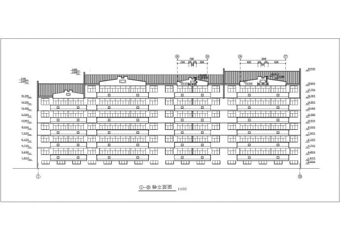 某市区7层住宅楼建筑设计CAD施工图_图1