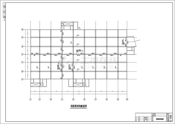 某地单层框架结构地下室人防结构施工图-图二