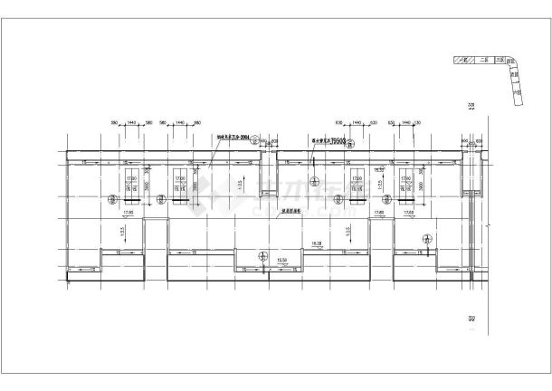 某地5层框架结构商住楼建筑设计方案图-图二