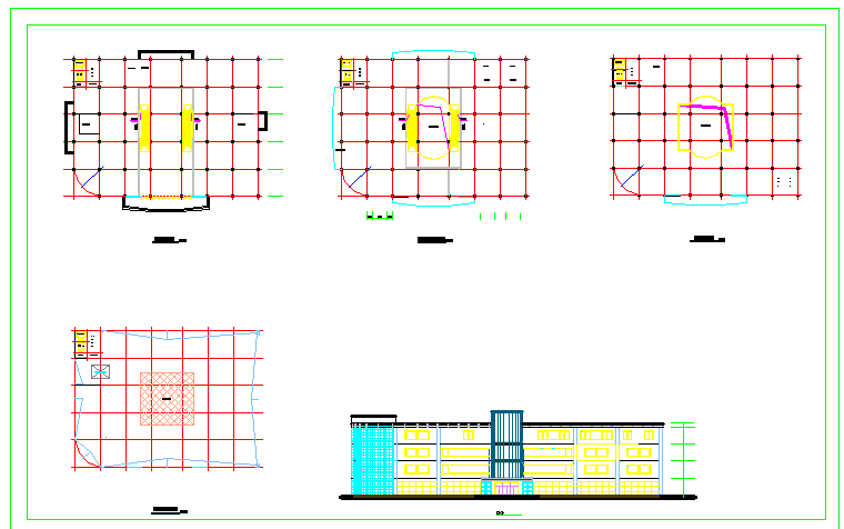 某地商场建筑设计方案图（节点详细）