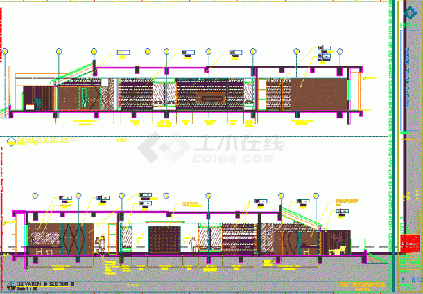  CAD construction drawing for overall decoration design of a hotel in HBA - Figure 1