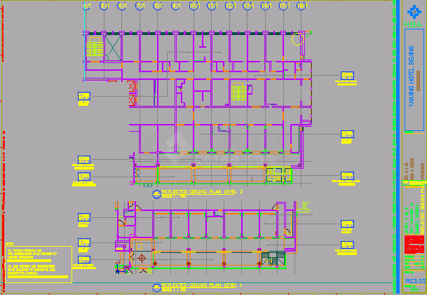  CAD construction drawing for overall decoration design of a hotel in HBA - Figure 2