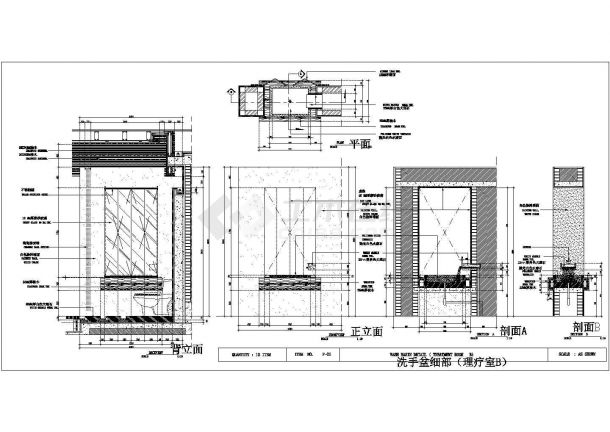 HBA某玫瑰园度假酒店装修设计CAD施工图（含实景图）-图二
