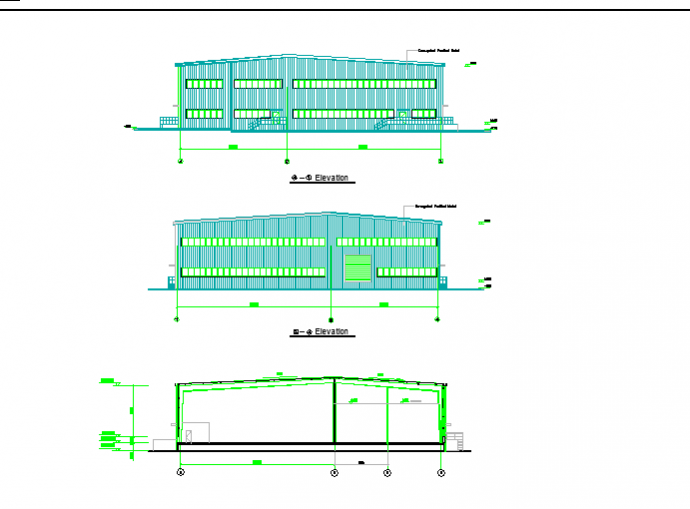 某公司厂房建筑设计图纸（节点详细）_图1