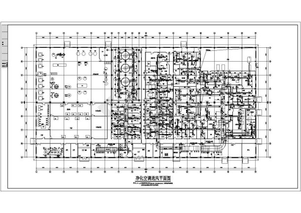 某地药厂空调通风暖通设计CAD施工图-图二