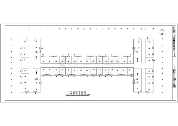 某学生宿舍供暖系统暖通设计CAD施工图-图二