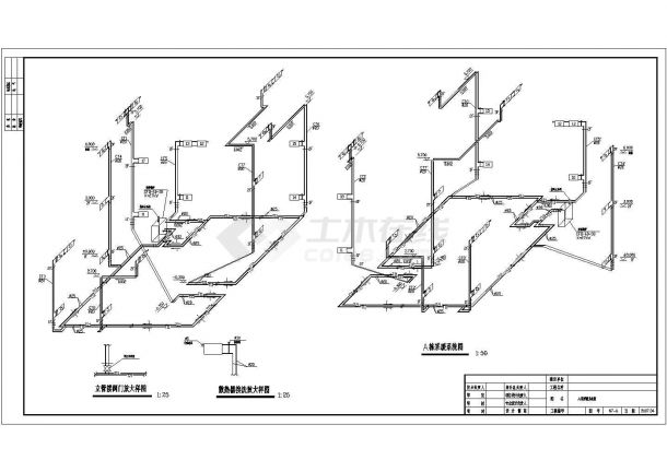 某地西式别墅采暖通风暖通设计CAD施工图-图二