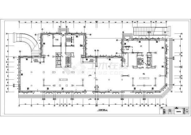 某地二层商场采暖暖通设计CAD施工图-图一