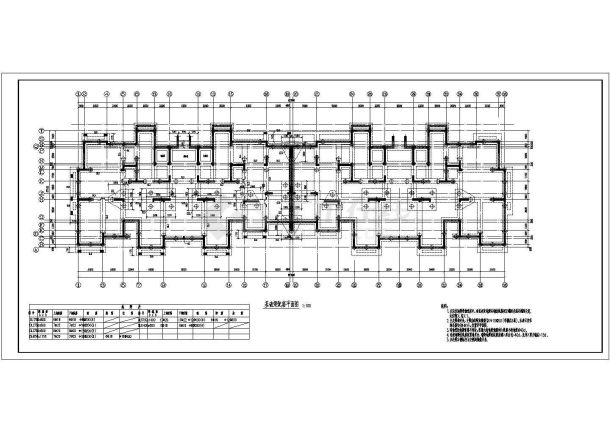 某地22/24层剪力墙结构住宅楼全套结构建筑施工图-图一