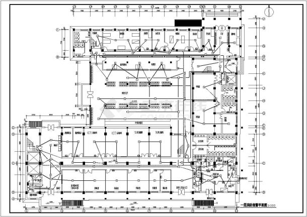 同仁堂消防全套电气设计施工CAD图-图二