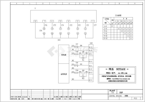100AH直流屏原理接线元件表设计方案-图二