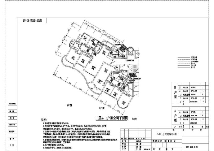 经典高层住宅楼中央空调设计cad系统施工图纸_图1