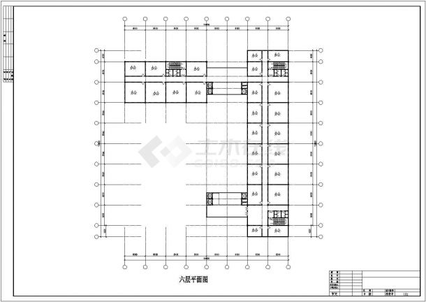 某地区购物中心建筑方案图（标注详细）-图二