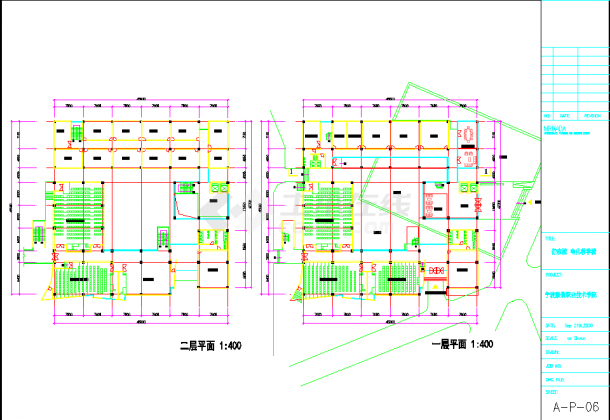 某高教园区服装学院规划建筑CAD设计图纸-图二