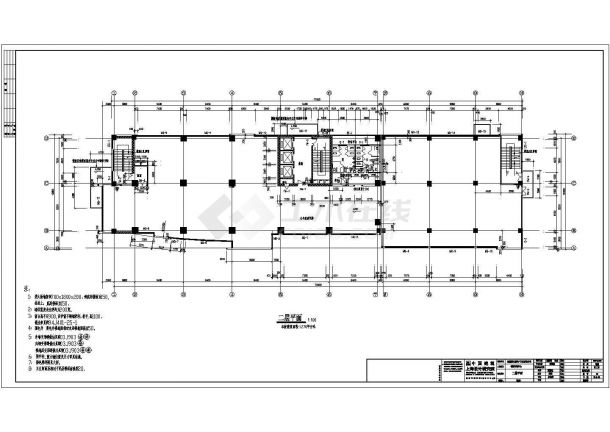 合肥市19层框架剪力墙结构办公楼建筑施工图-图二