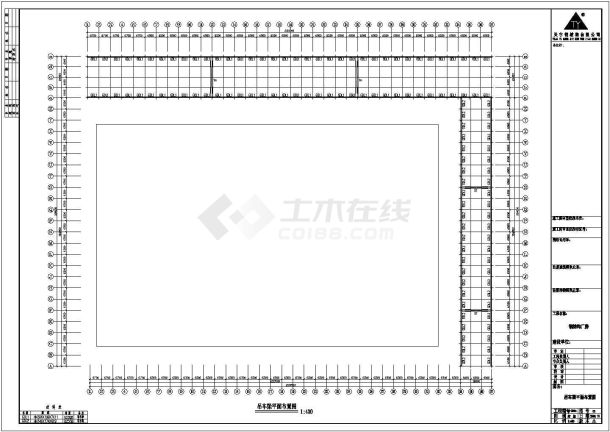 某地区建筑公司钢结构工地工程CAD图-图二