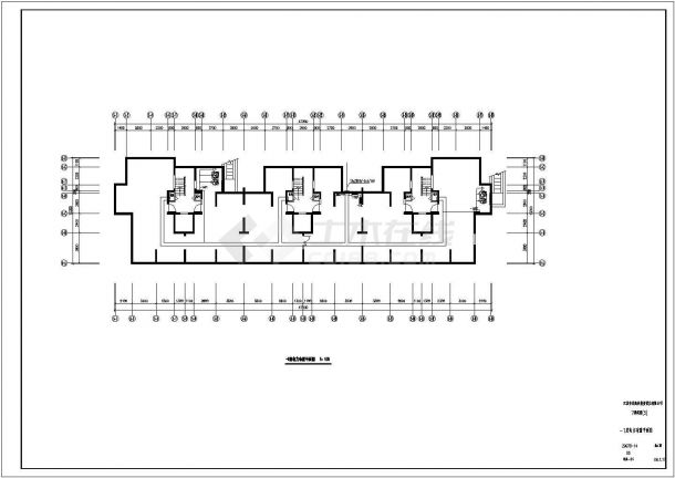 江苏11+1层住宅电气施工图设计-图一