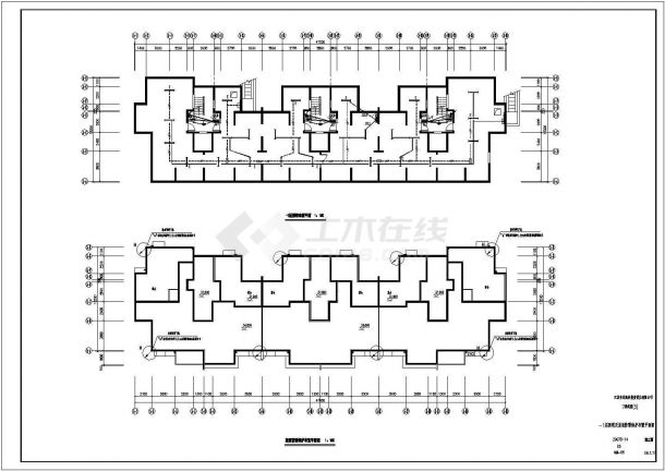 江苏11+1层住宅电气施工图设计-图二