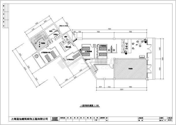 某地两层框架结构SPA美容会所室内装饰设计施工图-图二