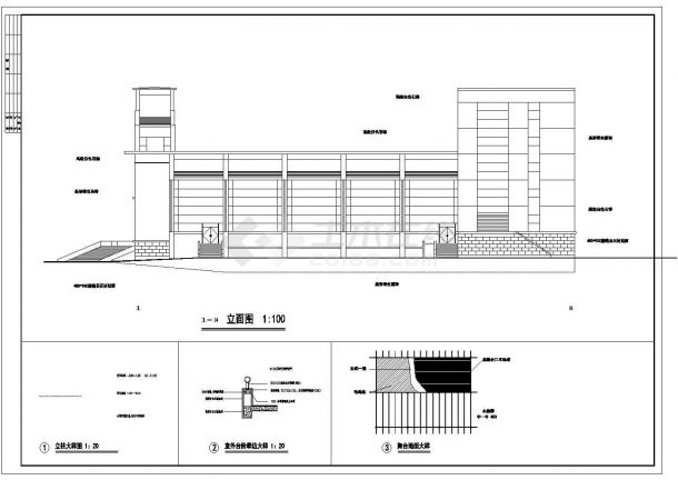 Architectural design and construction drawing of Hunan fifth floor frame structure theater - Figure 2