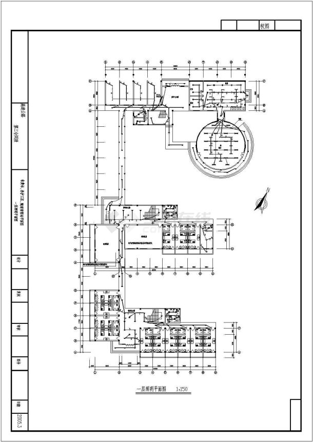 某高速公路服务站电气设计方案全套CAD图纸-图一