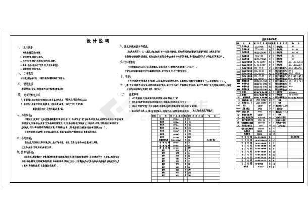 库房电气设计动力系统方案全套CAD图纸-图一