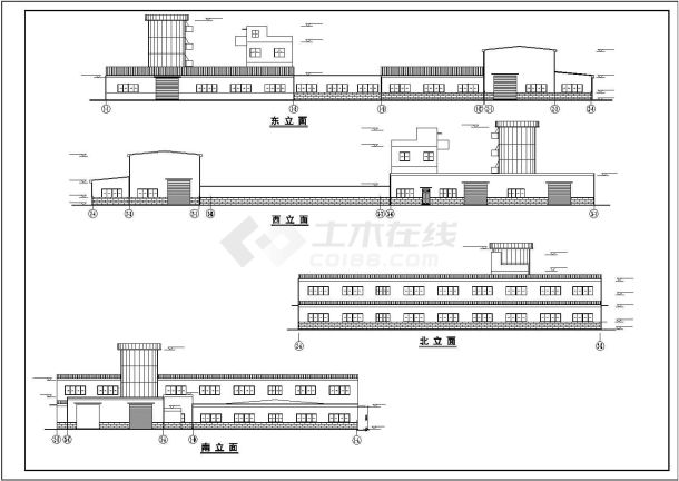 某建筑混凝土主车间结构cad施工图-图一