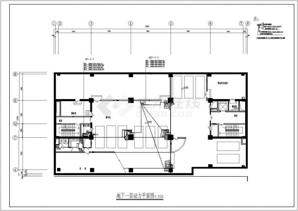 26层办公大厦电气动力设计施工图纸-图二