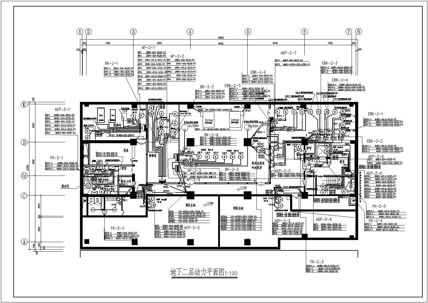 26层办公大厦电气动力设计施工图纸