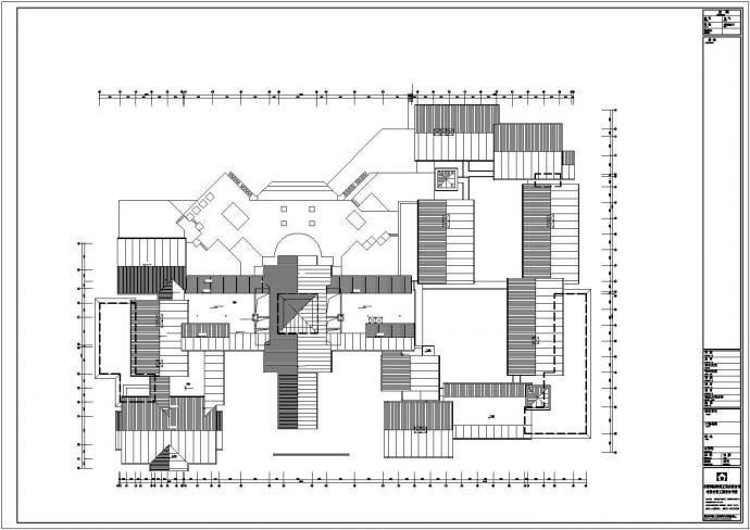 某地商务酒店建筑平面设计图纸_图1