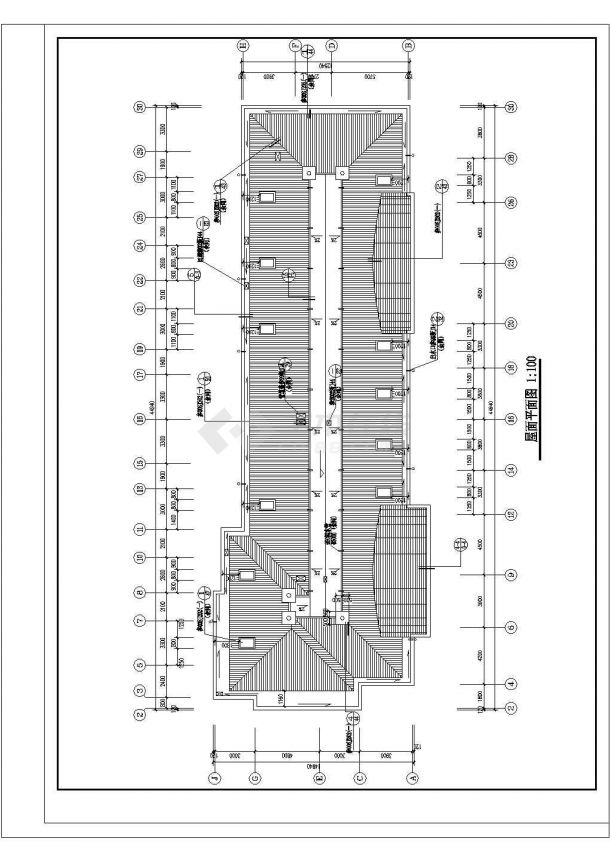 某小区六层住宅建筑施工CAD详情图-图一